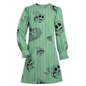 Disney Nightmare before Christmas Green Striped Dress